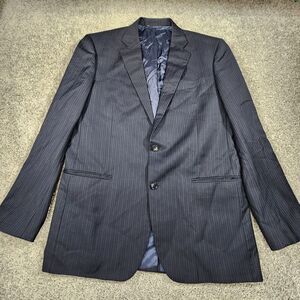 Brooks Brothers Blazer 42L Madison‎ Saxxon Wool Pinstripe Career Makers 1818
